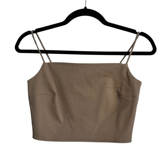 & Other Stories Brown Strappy Crop Top - Picture 1 of 7